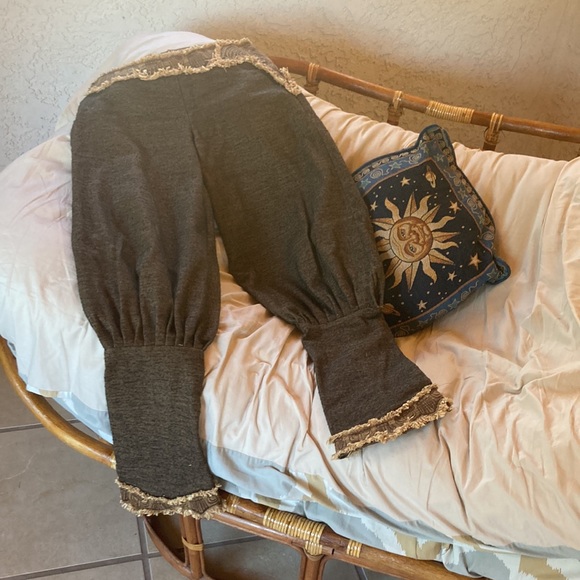 Grey wool harem pants aladdin pants Anuttara crafts - Picture 7 of 15